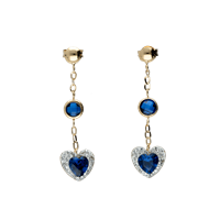 Earrings Woman in White Gold Zircone 321/102/4 - 321/102/4